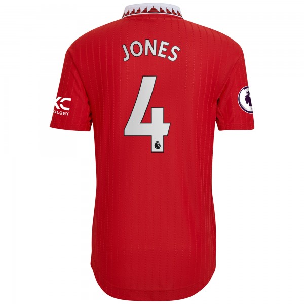 Игровая форма  Phil Jones Manchester United adidas 2022/23 Home Authentic Player - Red