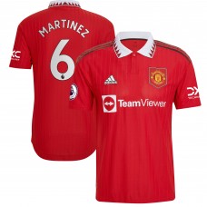 Игровая форма  Lisandro Martínez Manchester United adidas 2022/23 Home Authentic Player - Red