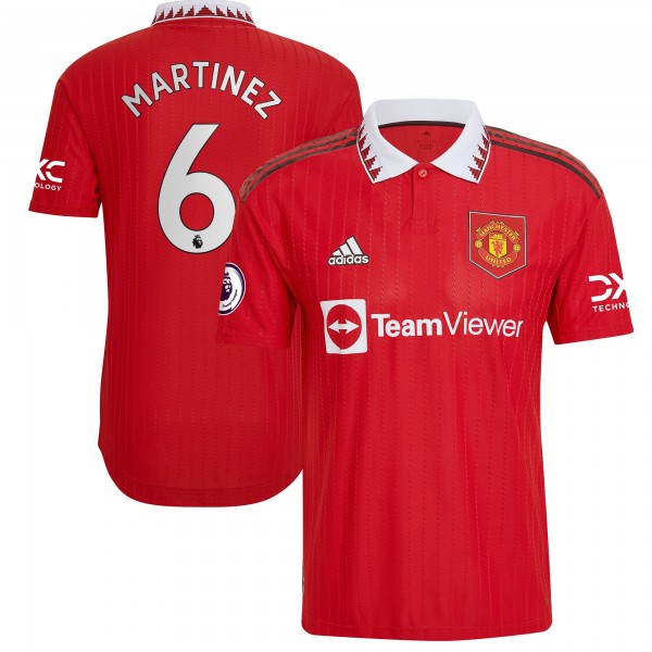Игровая форма  Lisandro Martínez Manchester United adidas 2022/23 Home Authentic Player - Red