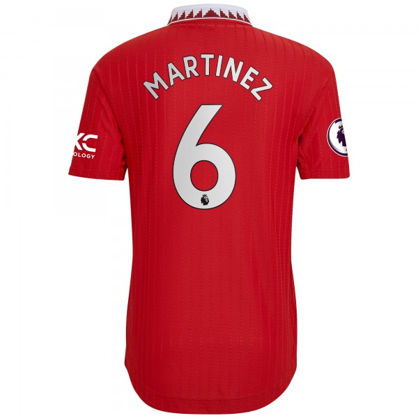Игровая форма  Lisandro Martínez Manchester United adidas 2022/23 Home Authentic Player - Red