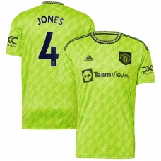 Игровая форма  Phil Jones Manchester United adidas 2022/23 Third Replica Player - Neon Green