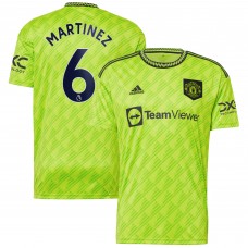 Игровая форма  Lisandro Martínez Manchester United adidas 2022/23 Third Replica Player - Neon Green