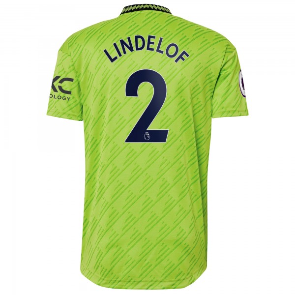 Игровая форма  Victor Lindelof Manchester United adidas 2022/23 Third Authentic Player - Neon Green