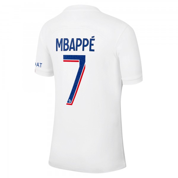 Игровая джерси Kylian Mbappe Paris Saint-Germain Nike 2022/23 Third Breathe Stadium Replica Player - White