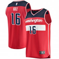 Anthony Gill Washington Wizards 2021/22 Fast Break Replica Jersey - Icon Edition - Red