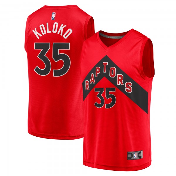 Игровая форма  Christian Koloko Toronto Raptors 2021/22 Fast Break Replica - Icon Edition - Red
