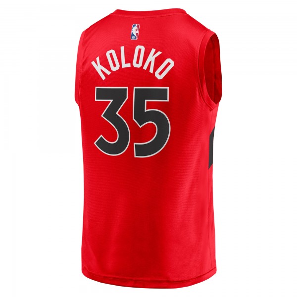 Игровая форма  Christian Koloko Toronto Raptors 2021/22 Fast Break Replica - Icon Edition - Red