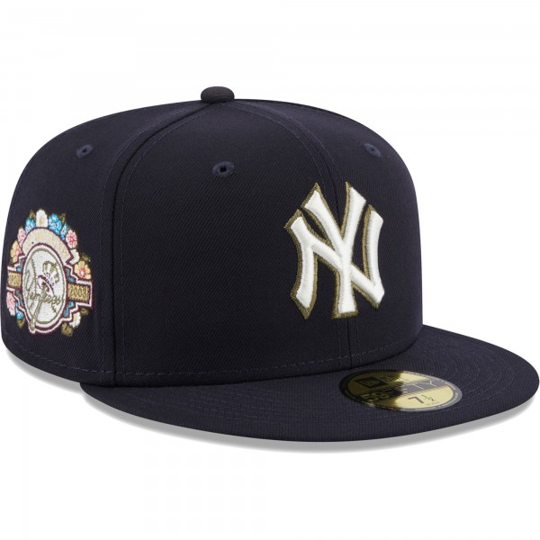 Бейсболка New York Yankees New Era 100th Anniversary Spring Training Botanical 59FIFTY - Navy