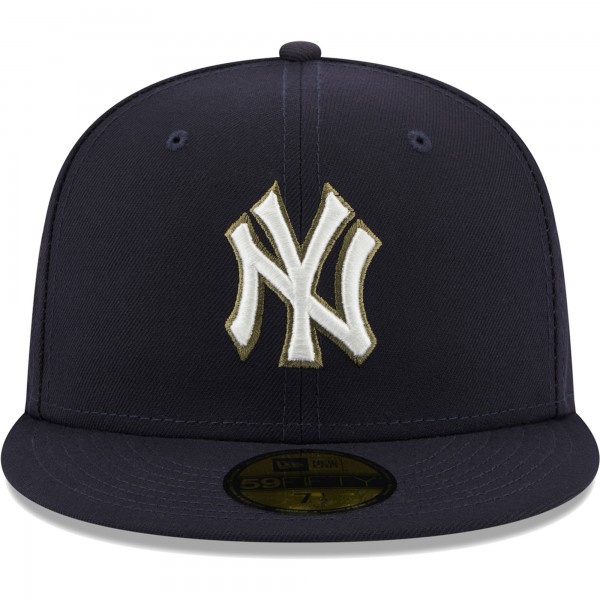 Бейсболка New York Yankees New Era 100th Anniversary Spring Training Botanical 59FIFTY - Navy