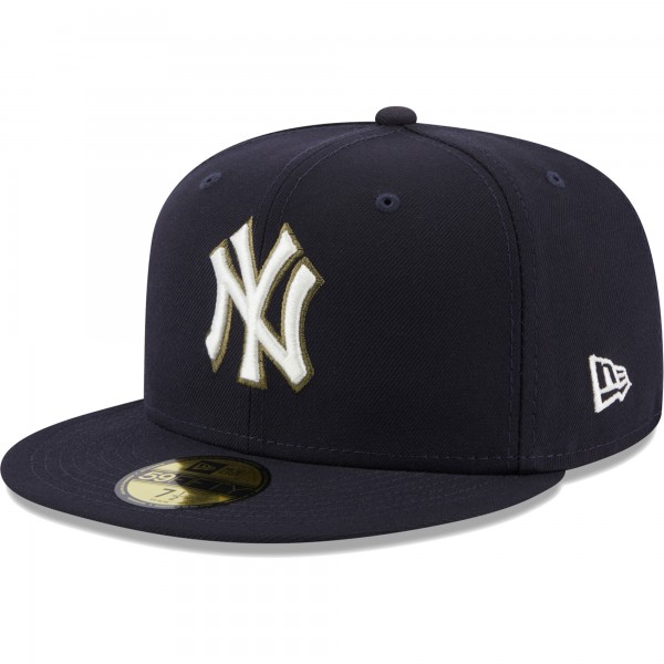 Бейсболка New York Yankees New Era 100th Anniversary Spring Training Botanical 59FIFTY - Navy