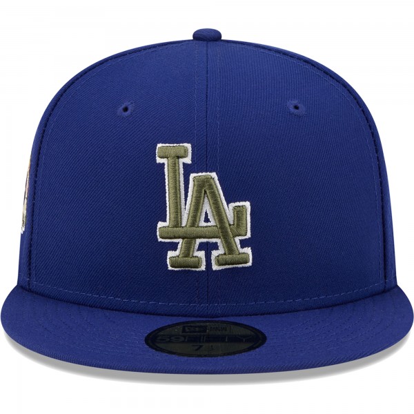 Бейсболка Los Angeles Dodgers New Era 60th Anniversary Spring Training Botanical 59FIFTY - Royal
