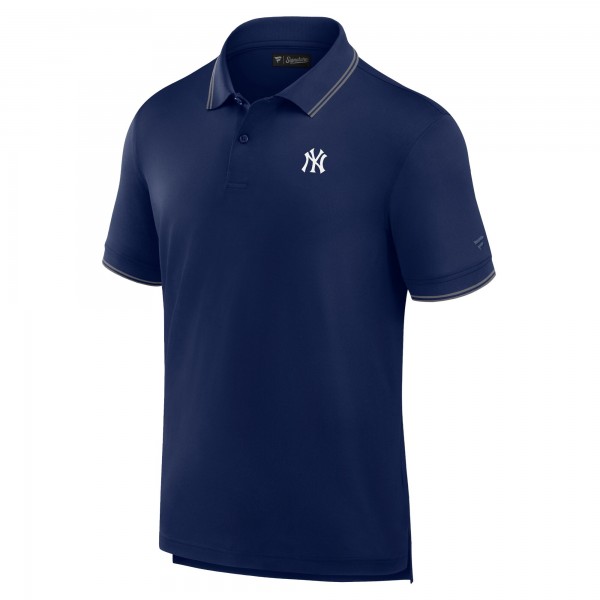New York Yankees Fanatics Navy Front Office Pique Polo