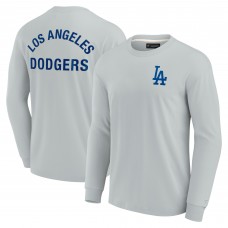 Unisex Los Angeles Dodgers Fanatics Gray Elements Super Soft Long Sleeve T-Shirt
