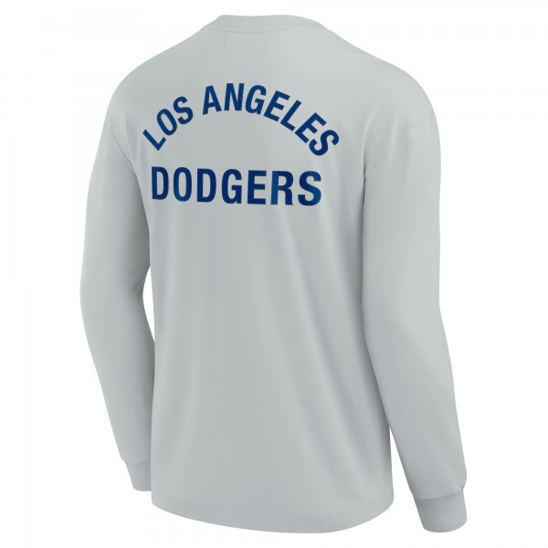 Unisex Los Angeles Dodgers Fanatics Gray Elements Super Soft Long Sleeve T-Shirt