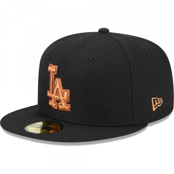 Бейсболка Los Angeles Dodgers New Era Metallic Pop 59FIFTY - Black