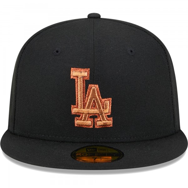 Бейсболка Los Angeles Dodgers New Era Metallic Pop 59FIFTY - Black