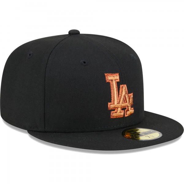 Бейсболка Los Angeles Dodgers New Era Metallic Pop 59FIFTY - Black