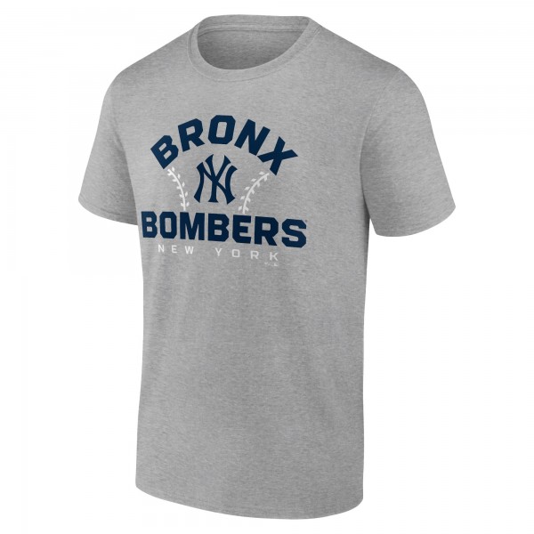 New York Yankees Heather Gray Team Go For Two T-Shirt