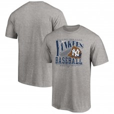 New York Yankees Heather Gray Cooperstown Collection Winning Time T-Shirt