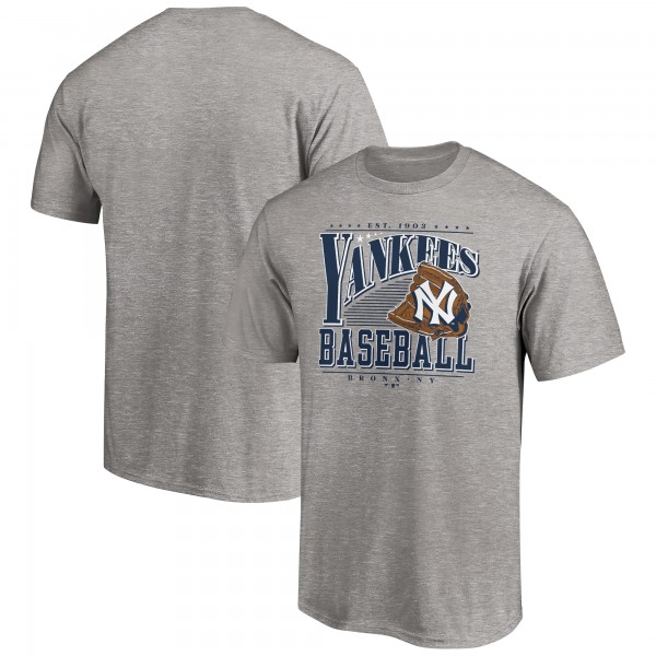 New York Yankees Heather Gray Cooperstown Collection Winning Time T-Shirt