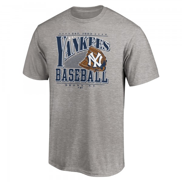 New York Yankees Heather Gray Cooperstown Collection Winning Time T-Shirt