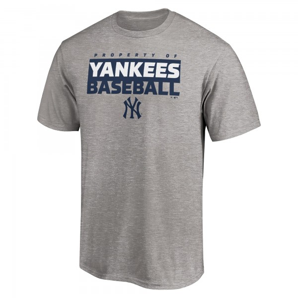 New York Yankees Heather Gray Gain Ground T-Shirt