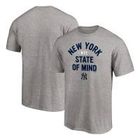 Футболка New York Yankees Heather Gray Team Heater