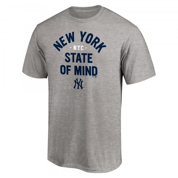 New York Yankees Heather Gray Team Heater T-Shirt