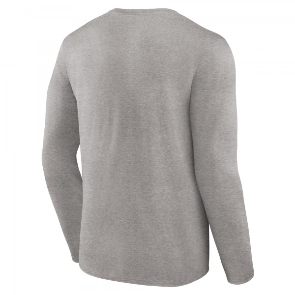New York Yankees Gray Heater Long Sleeve T-Shirt