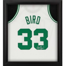 Autographed Boston Celtics Larry Bird Fanatics Authentic Framed Mitchell & Ness White 1985-86 Swingman Jersey Shadowbox