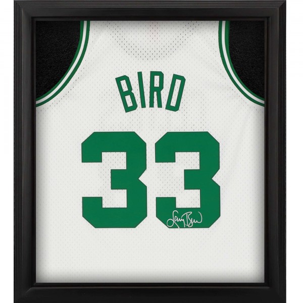 Autographed Boston Celtics Larry Bird Fanatics Authentic Framed Mitchell & Ness White 1985-86 Swingman Jersey Shadowbox