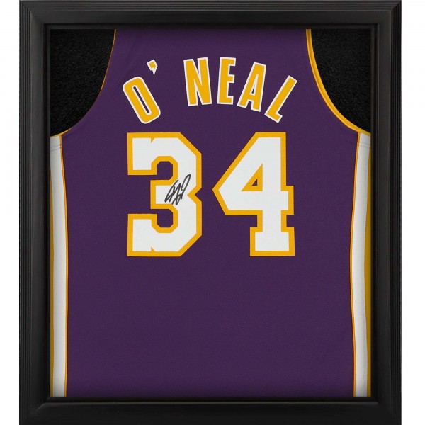 Игровая джерси Autographed Los Angeles Lakers Shaquille ONeal Fanatics Authentic Framed Mitchell & Ness Purple 1999-2000 Authentic Shadowbox