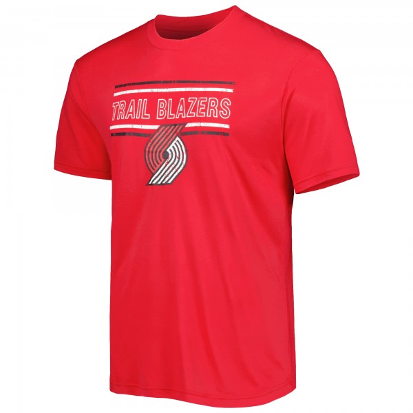 Пижама штаны и футболка Portland Trail Blazers Concepts Sport Badge - Red/Black
