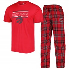 Пижама штаны и футболка Toronto Raptors Concepts Sport Badge - Red/Black