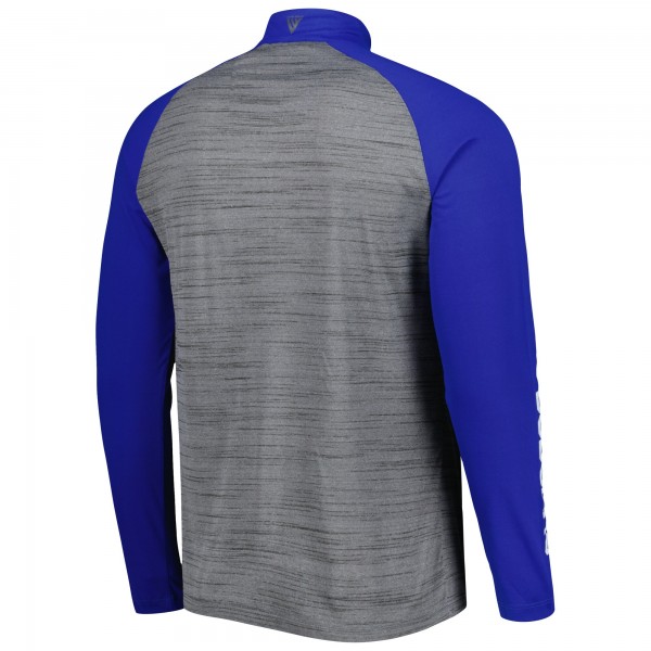 Кофта на короткой молнии Los Angeles Dodgers Levelwear Vandal Raglan - Heather Gray