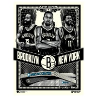 Brooklyn Nets Phenom Gallery 18 x 24 18 x 24 Big Three Serigraph