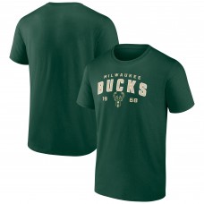 Футболка Milwaukee Bucks Rebel Logo - Hunter Green