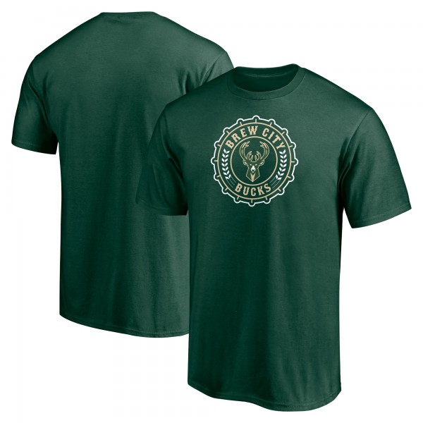 Футболка Milwaukee Bucks Push Ahead - Hunter Green