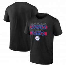 Philadelphia 76ers Black Core Hometown Launch T-Shirt