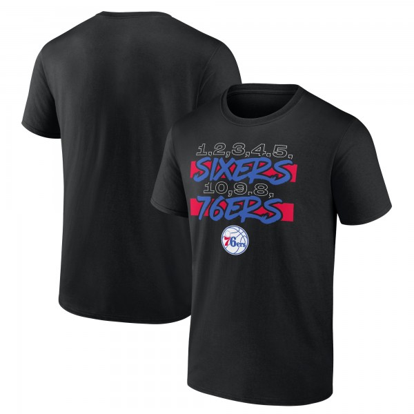 Philadelphia 76ers Black Core Hometown Launch T-Shirt