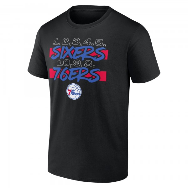 Philadelphia 76ers Black Core Hometown Launch T-Shirt