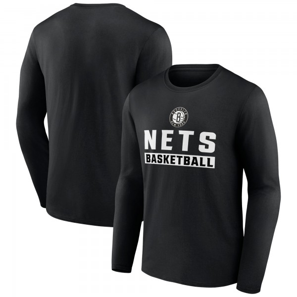 Футболка с длинным рукавом Brooklyn Nets Black Lets Go