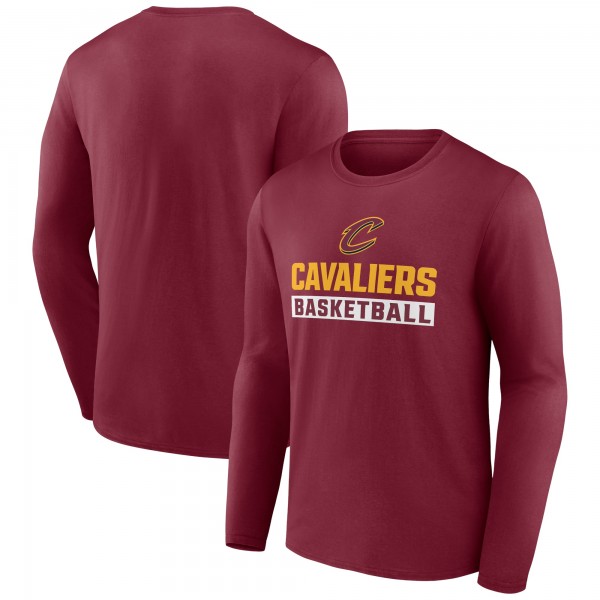 Cleveland Cavaliers Wine Lets Go Long Sleeve T-Shirt