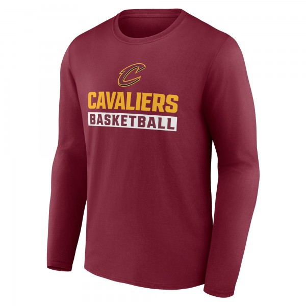 Cleveland Cavaliers Wine Lets Go Long Sleeve T-Shirt