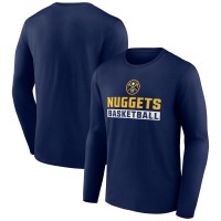Футболка с длинным рукавом Denver Nuggets Navy Lets Go