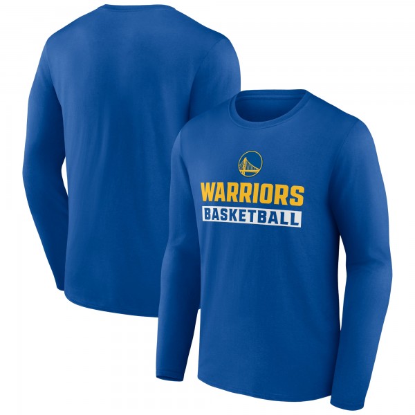 Футболка с длинным рукавом Golden State Warriors Lets Go - Royal