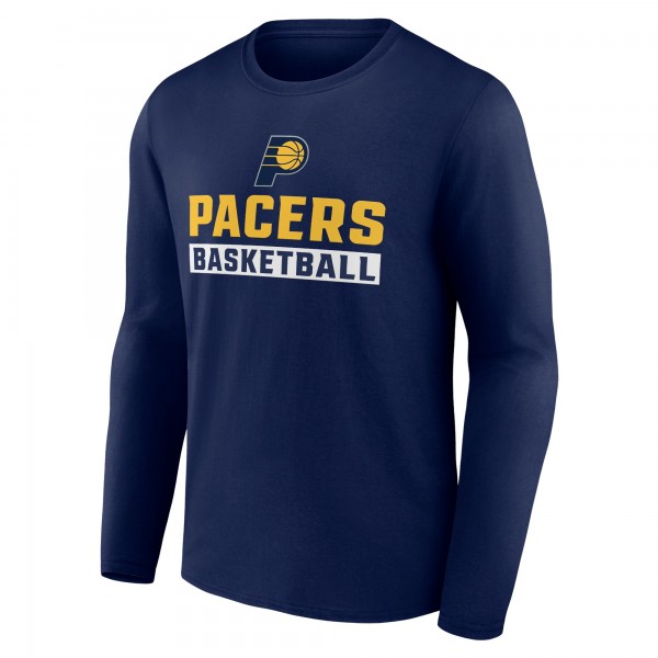 Indiana Pacers Navy Lets Go Long Sleeve T-Shirt