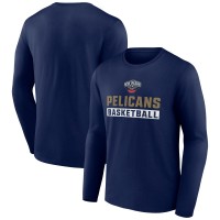 Футболка с длинным рукавом New Orleans Pelicans Let's Go - Navy
