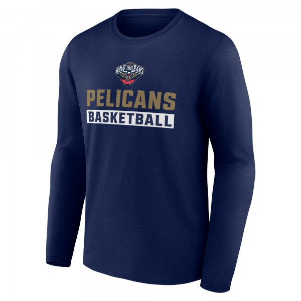 Футболка с длинным рукавом New Orleans Pelicans Let's Go - Navy