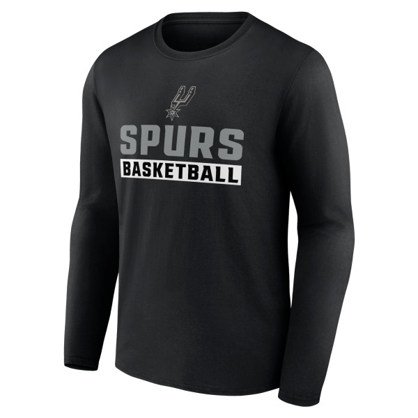 Футболка с длинным рукавом San Antonio Spurs Black Let's Go